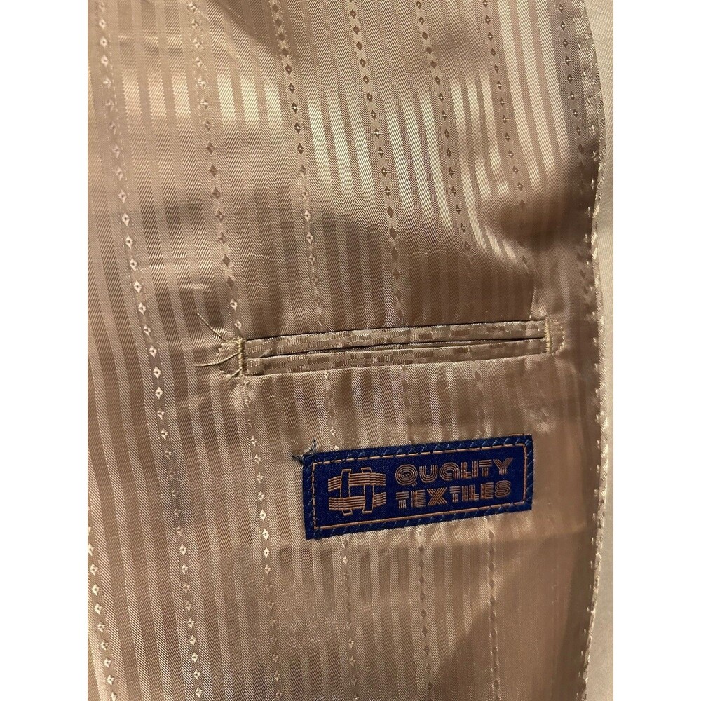 Giorgio Fiorelli Blazer Mens 60 R Super Fine Tan Suit Jacket NWT - Picture 9 of 16